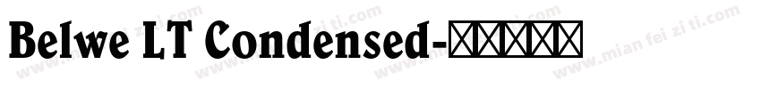 Belwe LT Condensed字体转换